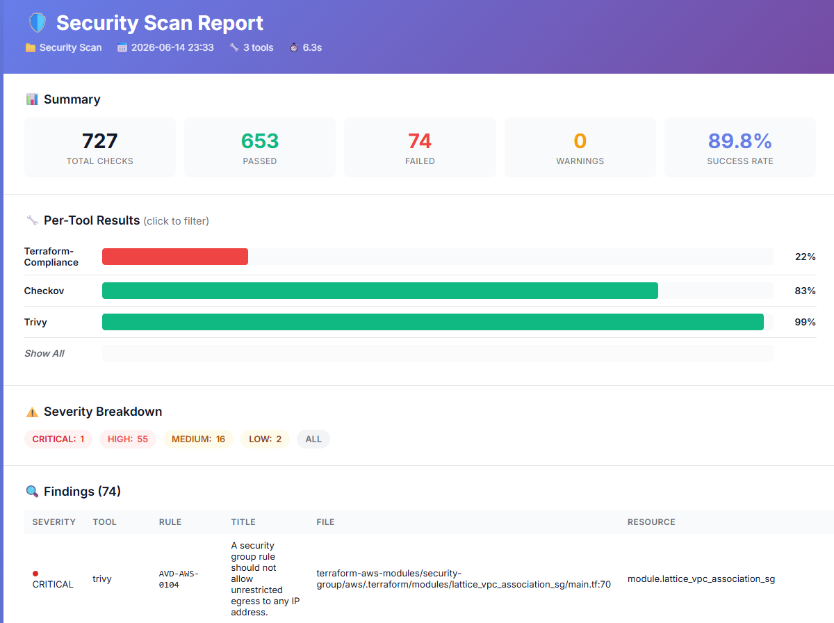 Scan Report Example